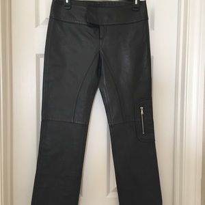 Black leather pants Laundry by Shelli Segal